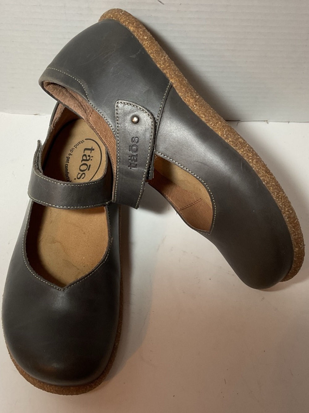 Taos ‘Ultimate’ Mary Jane Taupe Leather Made in Spain